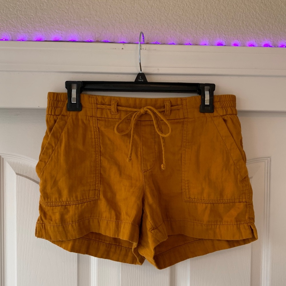 Mustard yellow shorts